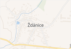 Ždánice v obci Ždánice - mapa části obce