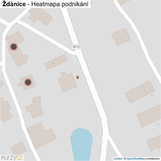 Mapa Ždánice - Firmy v obci.