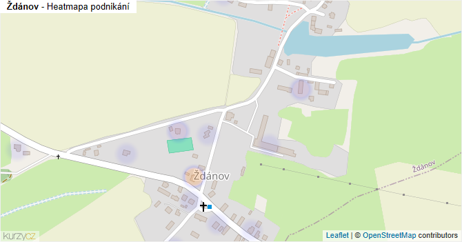Ždánov - mapa podnikání