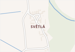 Světlá v obci Žďár nad Orlicí - mapa části obce