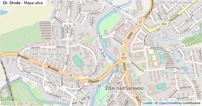 Dr. Drože - mapa ulice