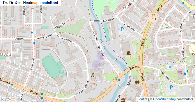 Dr. Drože - mapa podnikání