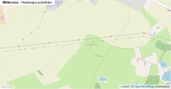 Mělkovice - mapa podnikání