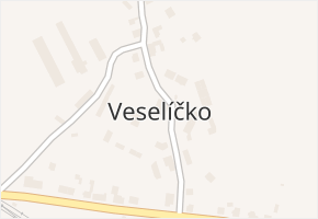 Veselíčko v obci Žďár nad Sázavou - mapa části obce