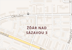 Žďár nad Sázavou 3 v obci Žďár nad Sázavou - mapa části obce