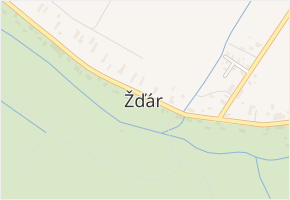 Žďár v obci Žďár - mapa části obce