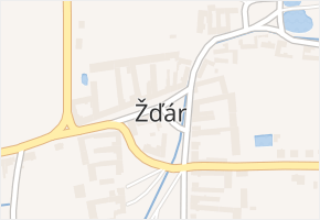 Žďár v obci Žďár - mapa části obce