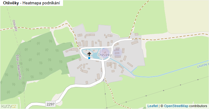 Otěvěky - mapa podnikání