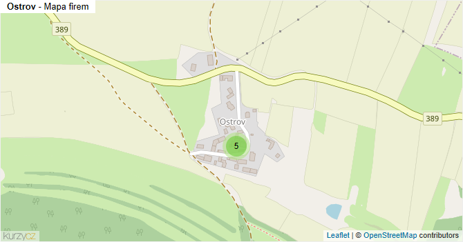 Ostrov - mapa firem