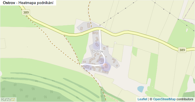 Ostrov - mapa podnikání