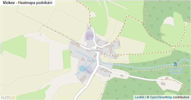 Víckov - mapa podnikání