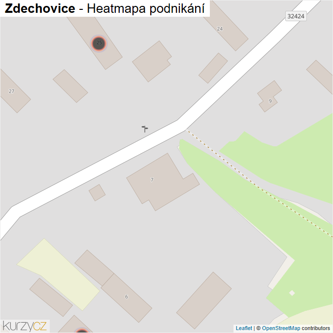 Mapa Zdechovice - Firmy v obci.