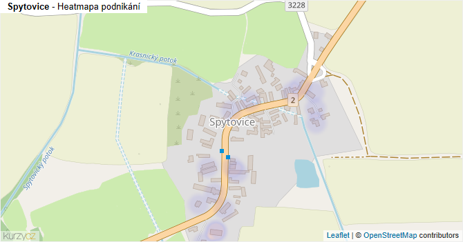 Spytovice - mapa podnikání