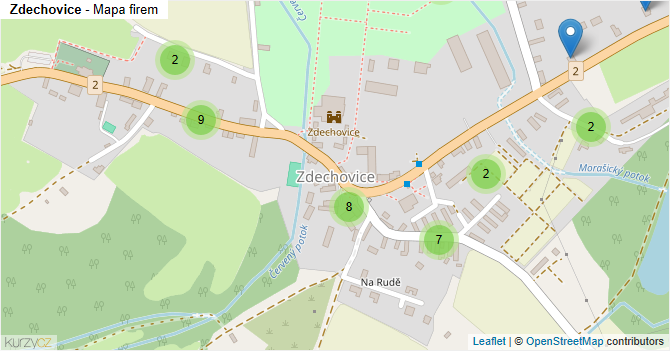 Zdechovice - mapa firem