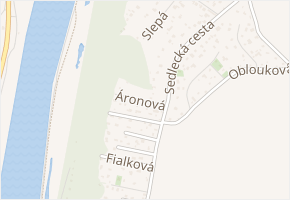 Áronová v obci Zdiby - mapa ulice