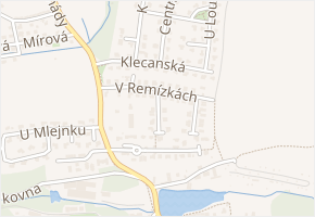 Bažantí v obci Zdiby - mapa ulice