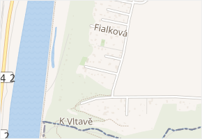 Chrpová v obci Zdiby - mapa ulice