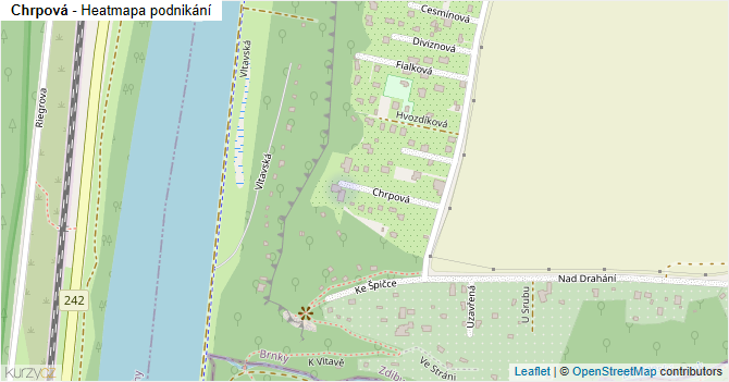 Chrpová - mapa podnikání