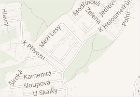 Cypřišová v obci Zdiby - mapa ulice