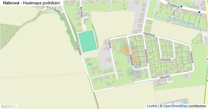 Habrová - mapa podnikání