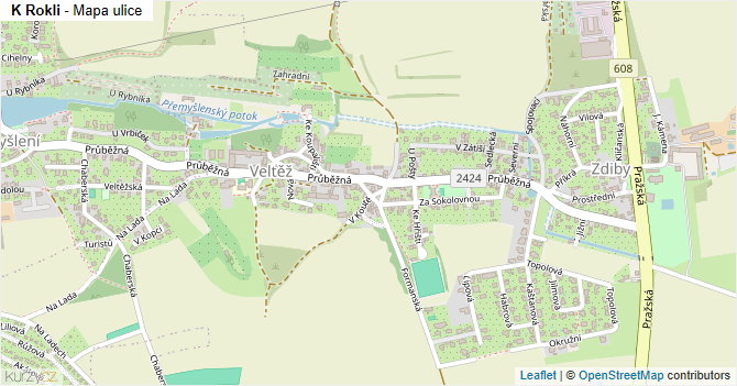 K Rokli - mapa ulice