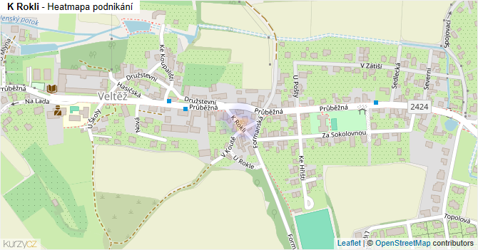 K Rokli - mapa podnikání