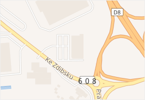 Ke Zdibsku v obci Zdiby - mapa ulice