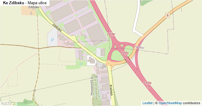 Ke Zdibsku - mapa ulice