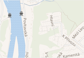 Koncová v obci Zdiby - mapa ulice