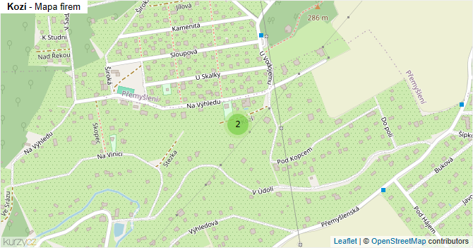 Kozí - mapa firem