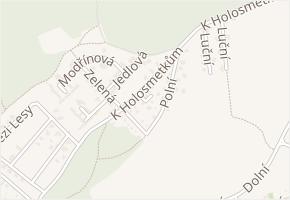 Lomená v obci Zdiby - mapa ulice