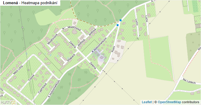 Lomená - mapa podnikání