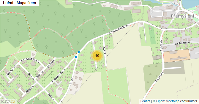 Luční - mapa firem