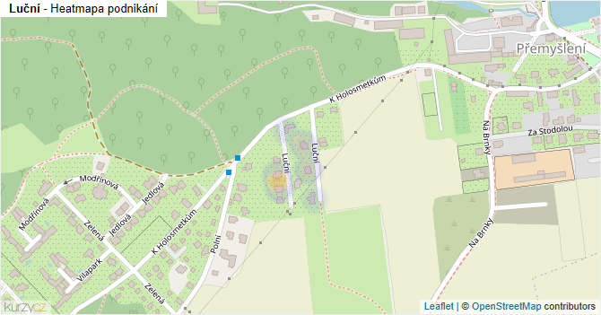 Luční - mapa podnikání