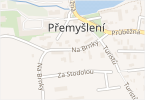 Na Brnky v obci Zdiby - mapa ulice