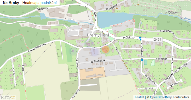 Na Brnky - mapa podnikání