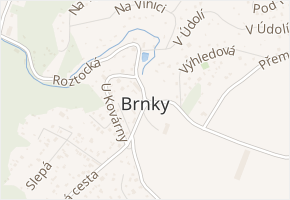 Na Návsi v obci Zdiby - mapa ulice