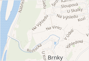 Na Vinici v obci Zdiby - mapa ulice