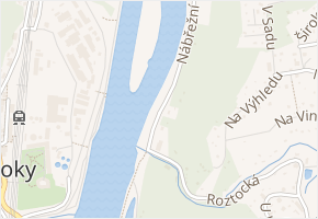 Nábřežní v obci Zdiby - mapa ulice
