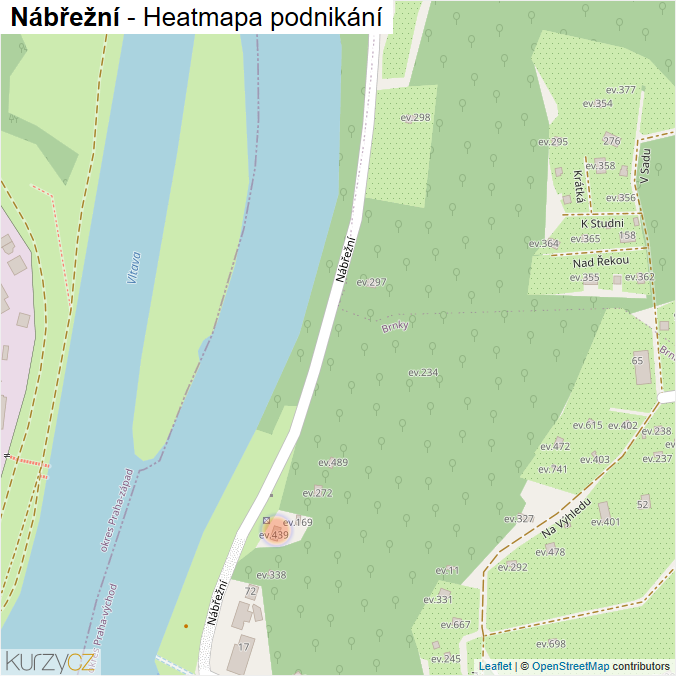Mapa Nábřežní - Firmy v ulici.