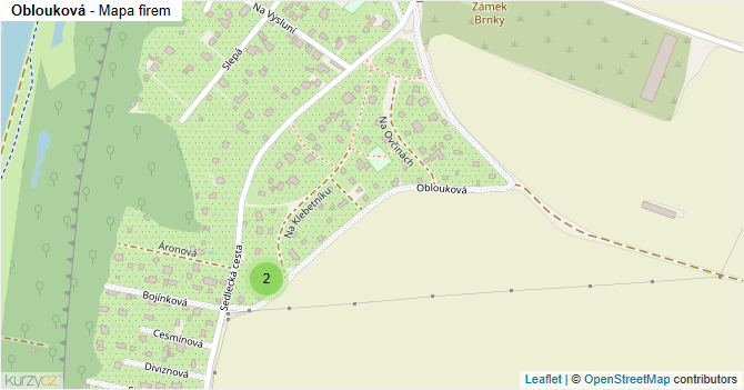 Oblouková - mapa firem