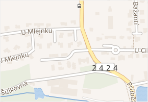 Pod Bílou skálou v obci Zdiby - mapa ulice
