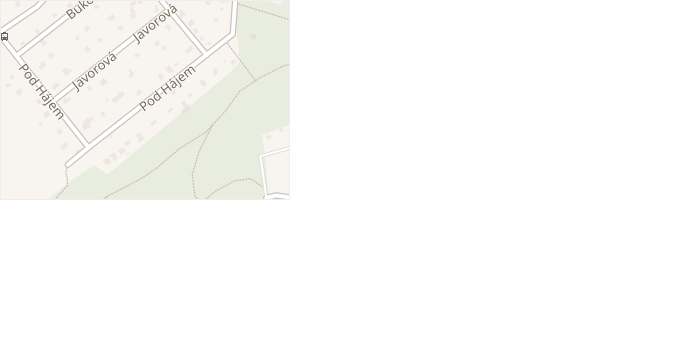 Pod Hájem v obci Zdiby - mapa ulice