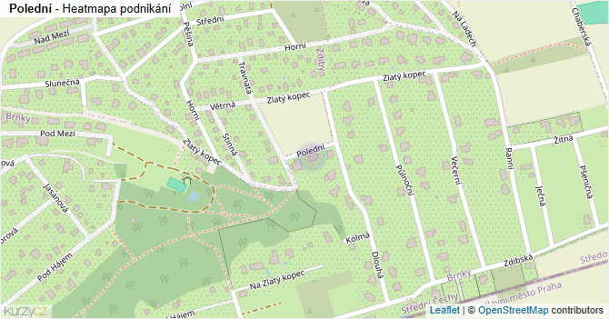 Polední - mapa podnikání