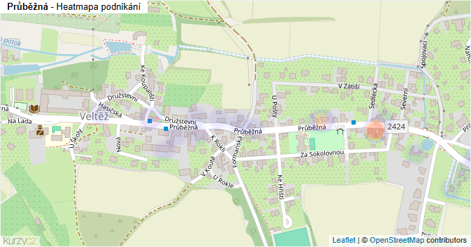 Průběžná - mapa podnikání
