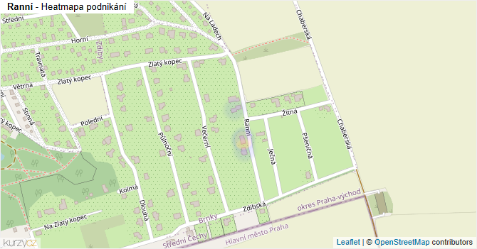 Ranní - mapa podnikání