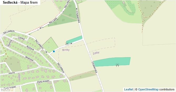 Sedlecká - mapa firem