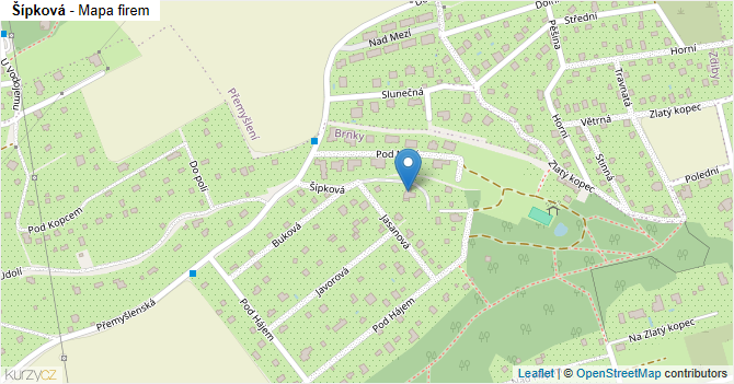 Šípková - mapa firem