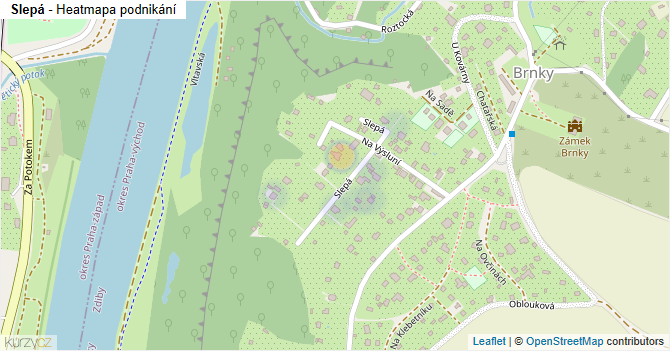 Slepá - mapa podnikání