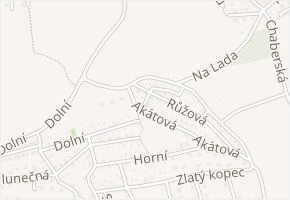 Slunná v obci Zdiby - mapa ulice